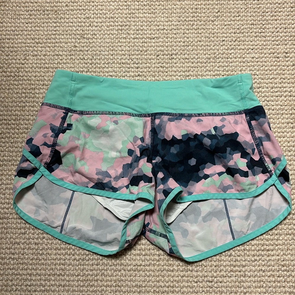 Lululemon speed up shorts.